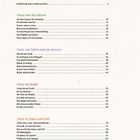 Inhaltsverzeichnis mit Kapiteln zu Tieren auf der Wiese, im Wasser, im Wald und auf dem Hof mit Seitenzahlen.