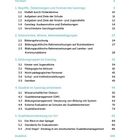 Inhaltsverzeichnis mit Themen wie Ganztag, Bildungsforschung, Qualität; Seitenzahlen sind rechtsbündig aufgelistet.