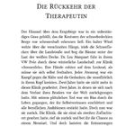 Kapitel 1: Die Rückkehr der Therapeutin. Text beschreibt eine winterliche Fahrt durch das Erzgebirge zur Klinik "Sonnenfels".