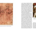 Ein Text beschreibt die Mode von Landsknechten und Reisläufern. Links eine Skizze von Paul Dolnstein, rechts ein Gemälde von Lucas Cranach dem Älteren.