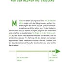 Von den Bäumen ins Grasland. Vor 15 Millionen Jahren zogen Wälder sich zurück. Entwicklung der Affen. Grünen Pfeil.