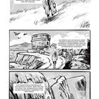 Text: „Erst heute Nachmittag kam ich aus Irland,“ „Drakeplatz 4, bitte!“, illustration in Schwarz-Weiß, Mann mit Hut.