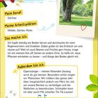 „GESUCHT! Mein Beruf: Gärtner; Meine Arbeitsplätze: Wälder, Gärten, Parks; Wer bin ich?“ Polaroid mit Baum.