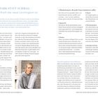 STARK STATT SCHMAL: Warum Kraft die neue Leichtigkeit ist. Fünf Muskelzonen, die jede Frau trainieren sollte. Viel mehr als Eitelkeit. Gewicht regulieren ohne Diättstress. Unten links ein Bild einer blonden Frau in einem grauen Pullover.