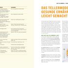 Links eine Tabelle mit Mineralstoffen, Funktionen und Vorkommen. Rechts Titel: "Das Tellermodell – Gesunde Ernährung leicht gemacht". Text beschreibt das Tellermodell.