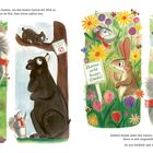 Beschreibung des Bildes nicht möglich. Enthält Tierillustrationen, Gartenszenen, Pflanzen, und freundliche Zusammenarbeit.