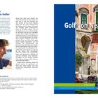 Logobuch "Golf von Neapel" von Andreas Haller. Farbige Fassade mit grüner Tür, traditionelle Architektur.