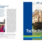 Links: Artikel über Michael Bussmann und Gabriele Tröger. Rechts: Buchcover "Tschechien" mit Foto eines Schlosses und Brunnen.
