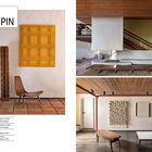 "CASA ZALSZUPIN" und "Casa Zalszupin lctest..." stehen drauf. Wohnzimmer mit modernem Design, Holzdecke und dekorativen Elementen.