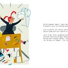 Ein Text beschreibt, wie Lara stolz auf ihren ausgefallenen Zahn ist. Illustration: Ein Kind jubelt, ein Zahn in einer Box.