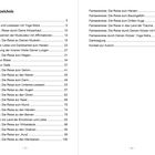 Links: Inhaltsverzeichnis mit Kapiteln wie "Einleitung" (5), "Fantasie: Reise durch Deine Körperhaut" (10). Rechts: Weitere Kapitel.