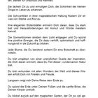 Ein Text beschreibt eine spirituelle Reise durch einen Garten mit verschiedenen Blumen, die positive Gefühle und Werte symbolisieren.