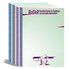 Mehrfarbige Papierstapel mit Logo: "BzEkR Bundesinitiative zur Erhaltung der kulturellen Restvielfalt" in Lila.