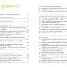 Inhaltsverzeichnis mit Kapitelüberschriften und Seitenzahlen im zweispaltigen Design.