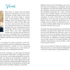 Text: "Vorwort", "Verena Schmidt". Ein Vorwort mit einem Foto einer lächelnden Frau im Freien, umgeben von viel Text.