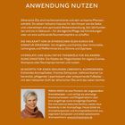 EXPERTENWISSEN FÜR DIE EIGENE ANWENDUNG NUTZEN. Beschreibung ätherischer Öle. Foto einer lächelnden Frau unten links.