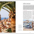 Links eine Liste mit Städtenamen, Jahreszeiten und Seitenzahlen. Rechts eine Europakarte mit markierten Städten.