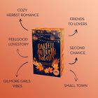 "Cozy Herbst Romance, Feelgood Lovestory, Gilmore Girls Vibes, Friends to Lovers, Second Chance, Small Town" um ein Buch.