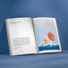 Links steht: "STRANDABSCHNITT ORDING". Rechts: Ein Eisbild mit "EISPOINT". Die Seiten sind blau hinterlegt.