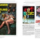 Texte: "7 Cadaveri per Scotland Yard", "Sette Cadaveri per Scotland Yard". Illustration: Frau in weißem Kleid liegt auf Pflastersteinen.