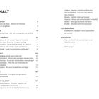 Es handelt sich um ein Inhaltsverzeichnis mit Kapiteln und Seitenzahlen, die Themen rund um Handball behandeln.