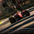 44 | Lewis Hamilton | GBR | 07.01.1985 | Scuderia Ferrari HP. Ein Rennwagen fährt schnell auf einer Rennstrecke.