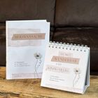 Links: "HERZENSSACHE", „Ein Wegbegleiter, der dich daran erinnert, wer du in Gottes Augen bist.“ Rechts: "DU BIST WUNDERBAR UND EINZIGARTIG".