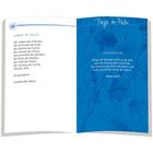 Linke Seite: "LEBEN IN FÜLLE" – Segenstext. Rechte Seite: "Tage in Fülle" – Tagessegen von Maria Sassin. Florales Design.