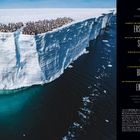 Inhalt: Erschliessen, Schützen, Achten, Bewahren, Enthüllen. Eine Pinguinkolonie auf einer arktischen Eisklippe.