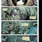 Comic mit düsteren Illustrationen. Texte: Märchen über eine Prinzessin, die in einem idyllischen Dorf am Meer lebt.