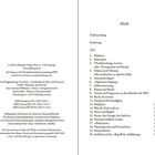 Links: Verlags- und Druckinformationen. Rechts: Inhaltsverzeichnis mit Themen und Seitenzahlen, beginnend mit "Vorbemerkung" bei Seite 9.