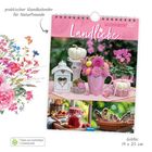 Text: "praktischer Wandkalender für Naturfreunde", "Landliebe", "Wochenkalender 2027", "Größe: 19 x 25 cm". 

Der Kalender zeigt Blumen, Pflanzen und Vögel.