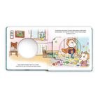 "Zusammen mit seiner Cousine Nora malt er viele bunte Fensterbilder... Bobo Siebenschläfer liebt es zu malen."  
Illustration: Zwei Tiere malen voller Freude in einem bunten Raum.