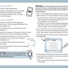 »Das braucht ihr«, »So wird gespielt«, »Achtung«, »Unser Tipp«. Eine Anleitung mit Illustrationen, Stift und Smartphone-Symbolen.