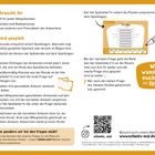 **Das braucht ihr:** Stift, Schätz-mall-Rubbelmünze. **So wird gespielt:** Spielerunde entspricht Spielbogen. "Wir wünschen euch viel Spaß!"