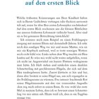 "Schmetterlingsliebe auf den ersten Blick" steht oben. Text erzählt von frühen Kindheitserinnerungen und einem Schmetterlingserlebnis.