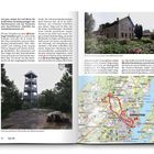Seite 54: Tour O4. Text beschreibt Wanderweg ab Parkplatz zum Kirchhügel Kirkekle. Bilder zeigen Turm, Haus, und eine Karte.