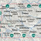 Karte der Steiermark mit Orten: Leoben, Judenburg, Bruck a.d. Mur. Straßen als grüne Schilder, z.B. 19, 293, 218.