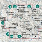 Aktivitäten: Wanderwege, Fahrradwege, Skitouren & Loipen. Orientieren: Gipfel, Höhenangaben, Quellen. Karte des Mondsee-Gebiets.