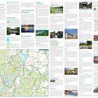 Text: "Fernradwege", "Müritz-Nationalpark", "Naturparadies Mecklenburgische Kleinseenplatte".  
Unten: Eine bunte Landkarte.