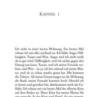 Kapitel 1. Ein emotionaler Text beschreibt die Gefühle beim Abschied aus einer leeren Wohnung und das Zurücklassen von Erinnerungen.