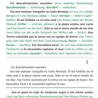 "Capítulo 1" steht oben. Spanischer Text mit grünen deutschen Übersetzungen und Vokabeln darunter.
