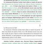 Kapitel 1: La Découverte du Chef. Das Restaurant von Antoine Leclair war ruhig. Unterm Reif schlafende Stadt.