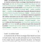 "Lundi : Le sixième lundi" steht oben. Ein französischer Text mit deutschen Übersetzungen und Erklärungen.
