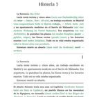 **Historia 1**

"La herencia" (Übersetzung: "Das Erbe"). Text handelt von Lucía, 35, Architektin in Madrid. Opa starb. Nummer 11.