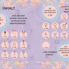 Inhalt: Tierkreis S. 8, Planeten/Astrologie S. 60, Erstellung Horoskop S. 88. Illustration mit bunten Symbolen.