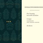 Inhaltsverzeichnis: Eine Sammlung universeller Geschichten, Lesungen, Die Karten. Florales Muster, gelber Rahmen.