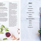 Inhalt: Einleitung 6, Nützliche Zutaten 10, Fleisch 22, Gemüse 90. Links Frühlingszwiebeln, Kräuter; rechts Nudeln, Blätter.