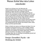 1 Warum Schlaf über dein Leben entscheidet. Energie, Gesundheit, Psyche – der Dreiklang des Schlafs.