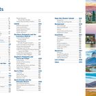 Inhaltsverzeichnis, Aufteilung in Kapitel wie "Welcome to Chile", "Santiago", "Resources". Vier Landschaftsbilder rechts.